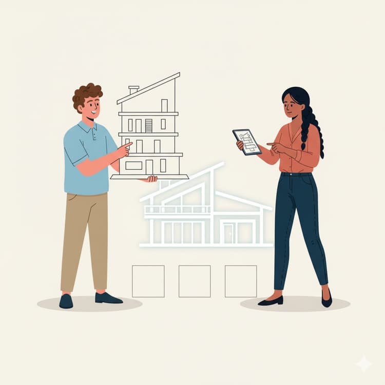 Construction contract signing for project approval