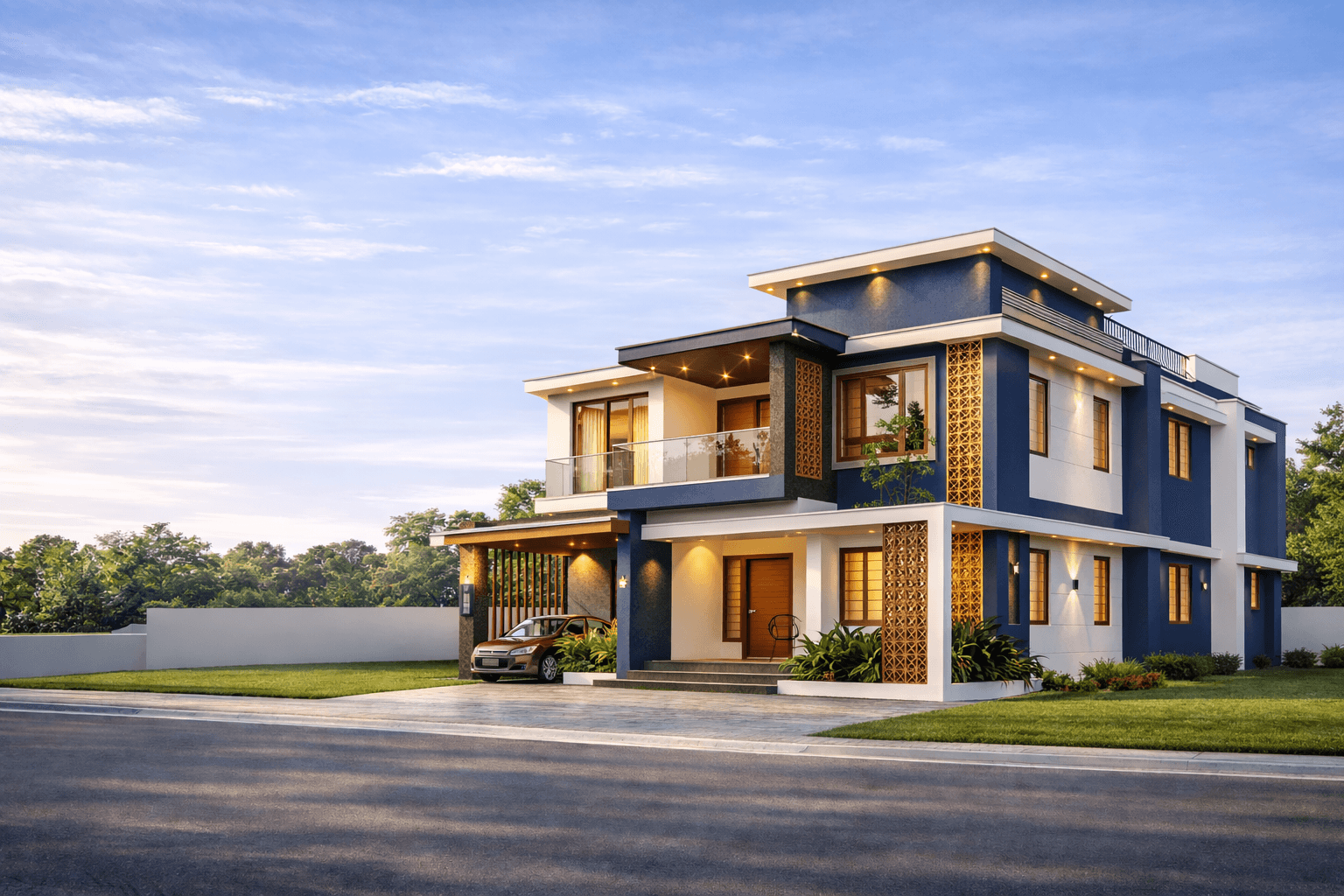 Designer Residential Side Elevation