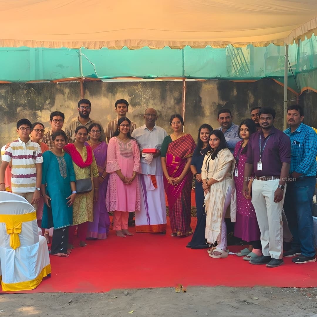 Mrs. Srividya family and JRM construction team