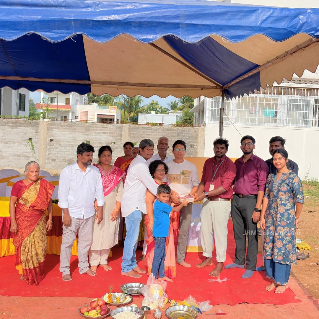Bhoomi Pooja Celebration with Family and Team