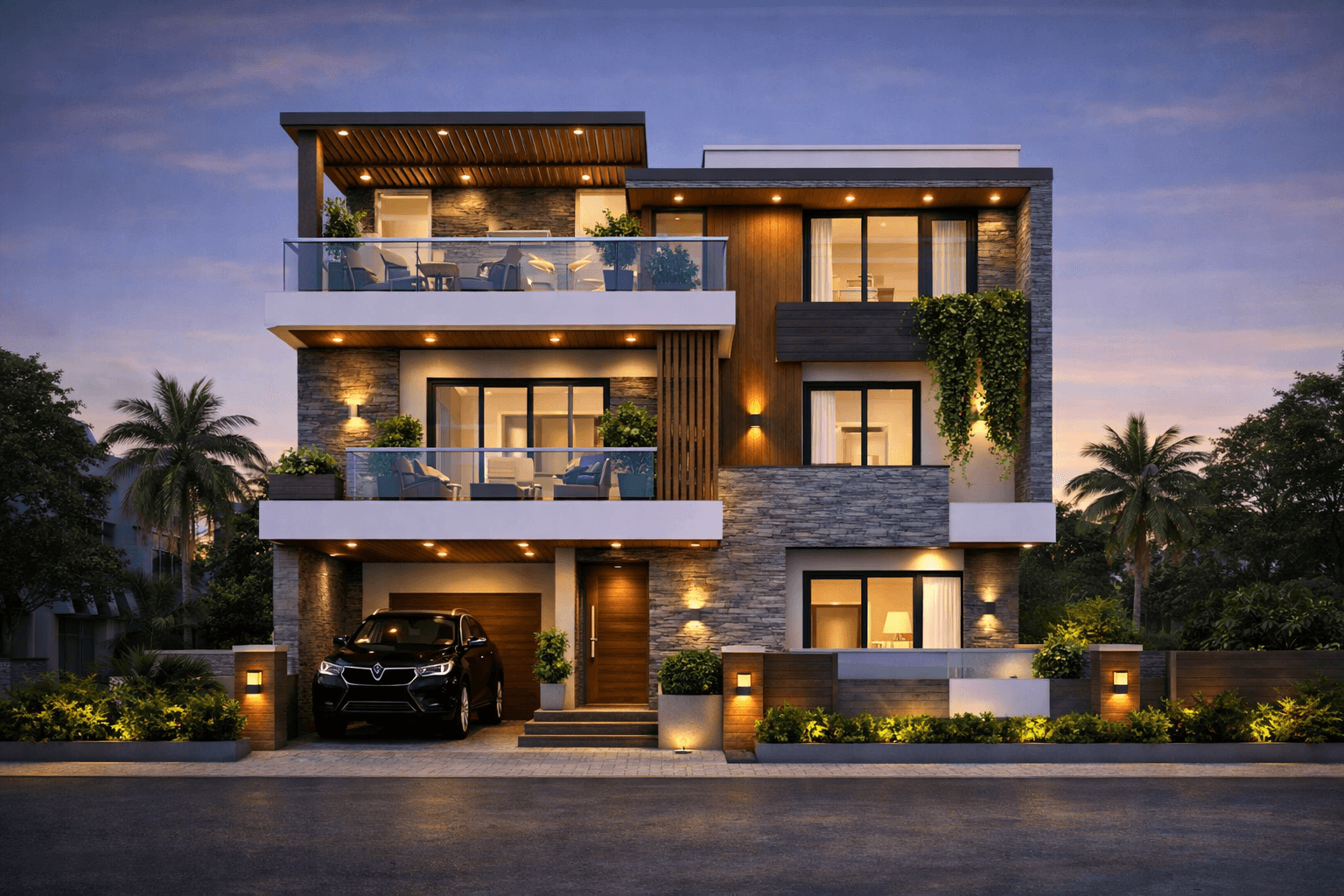 G+2 Modern Living Home – Akkarai