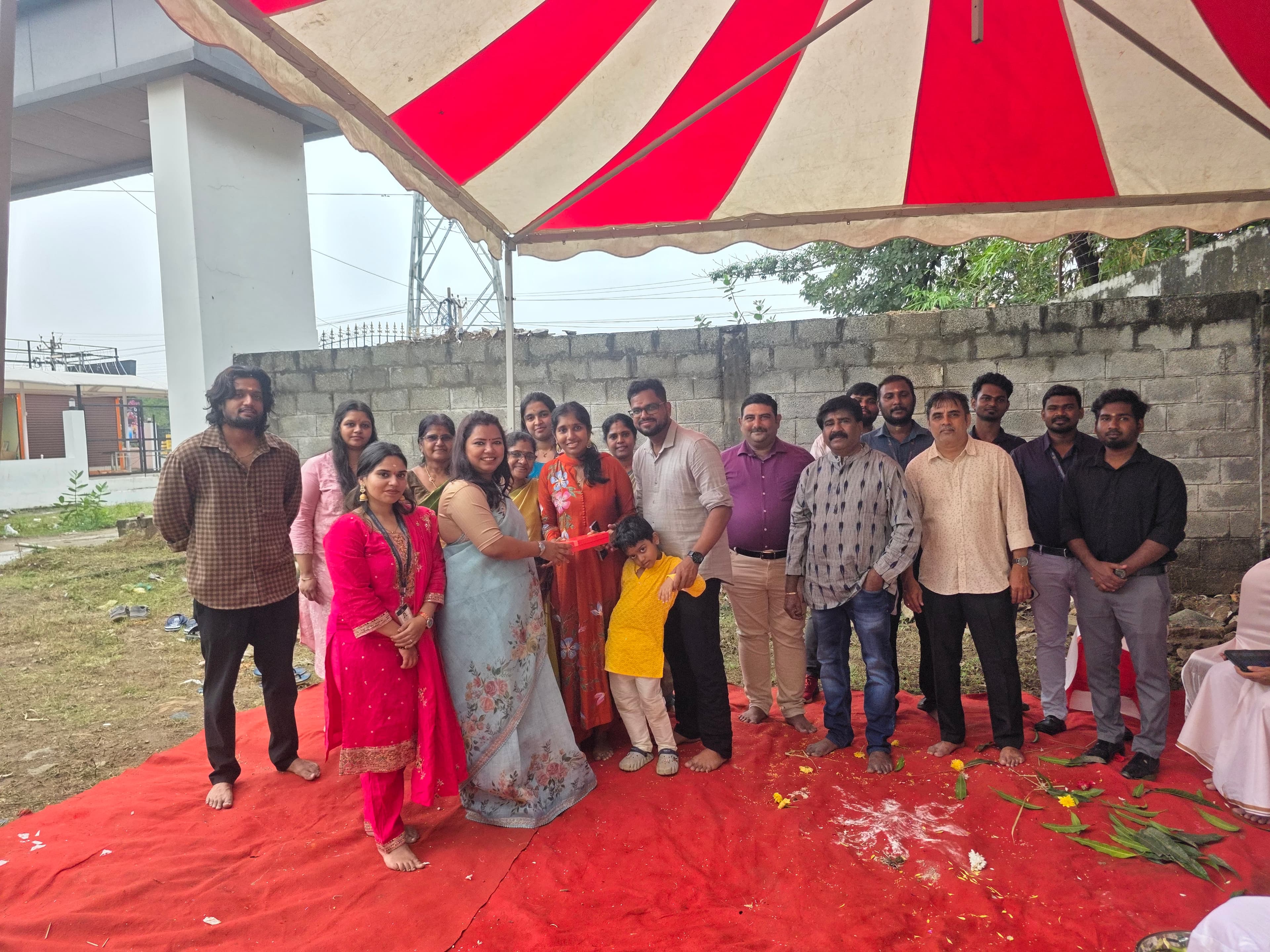 Bhoomi Pooja Celebrating with Our Clients