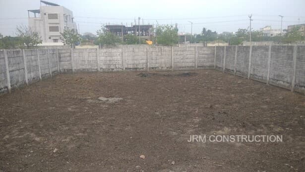 Site cleared and prepared for construction